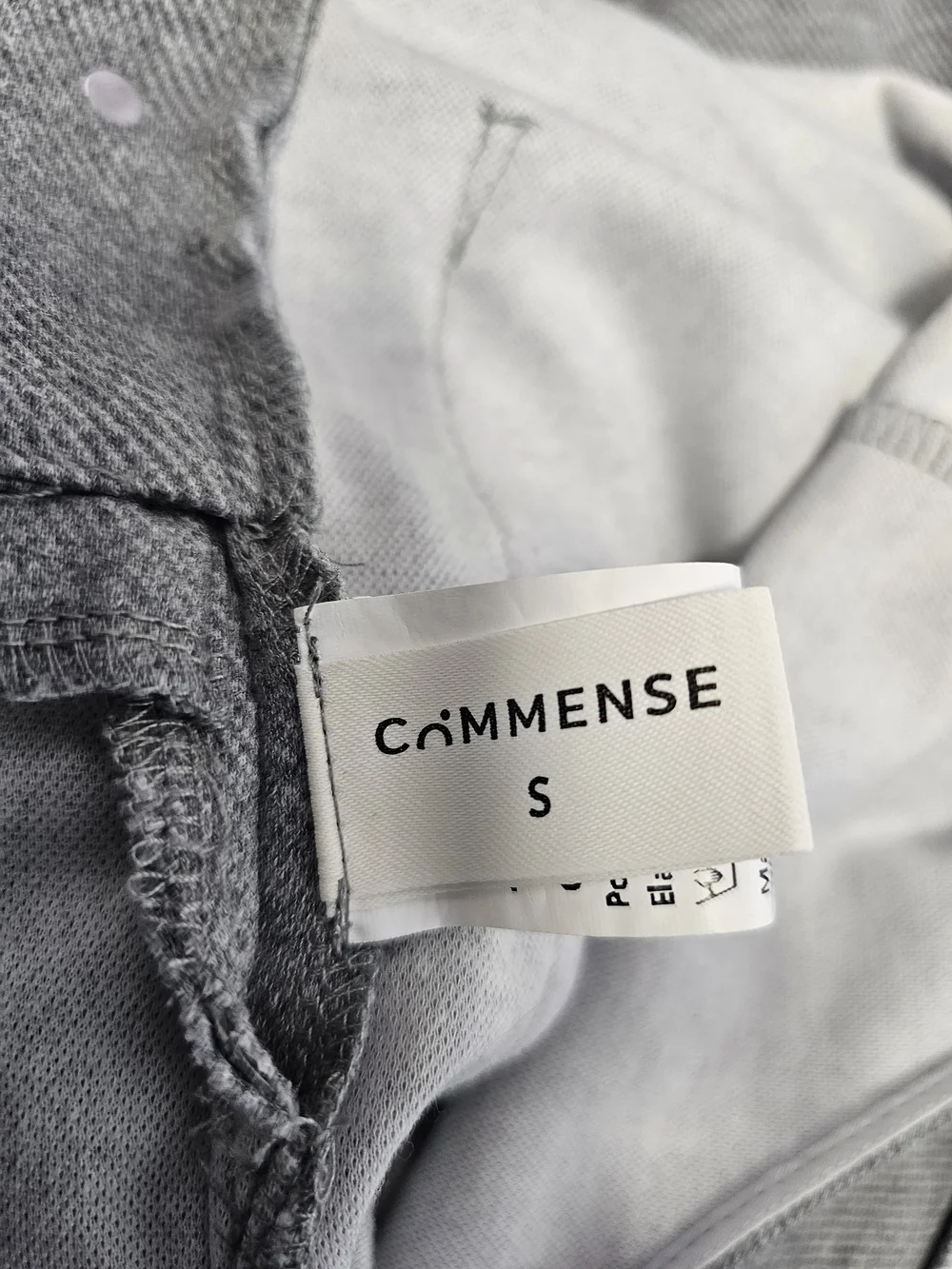 Commense Classic Gray Wide-Leg Jersey Knit Bib Overalls Womens